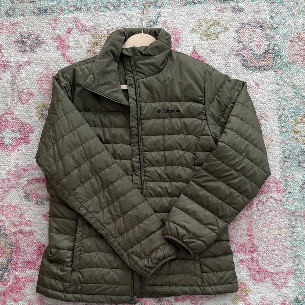 Columbia Forest Green Quilted Jacket